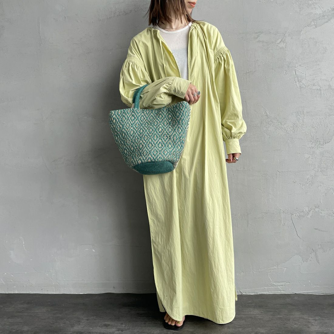 beej [ビージ] ジュートミックス 3パネルバッグ [25SS-PWMI-IT013] L.GRAY