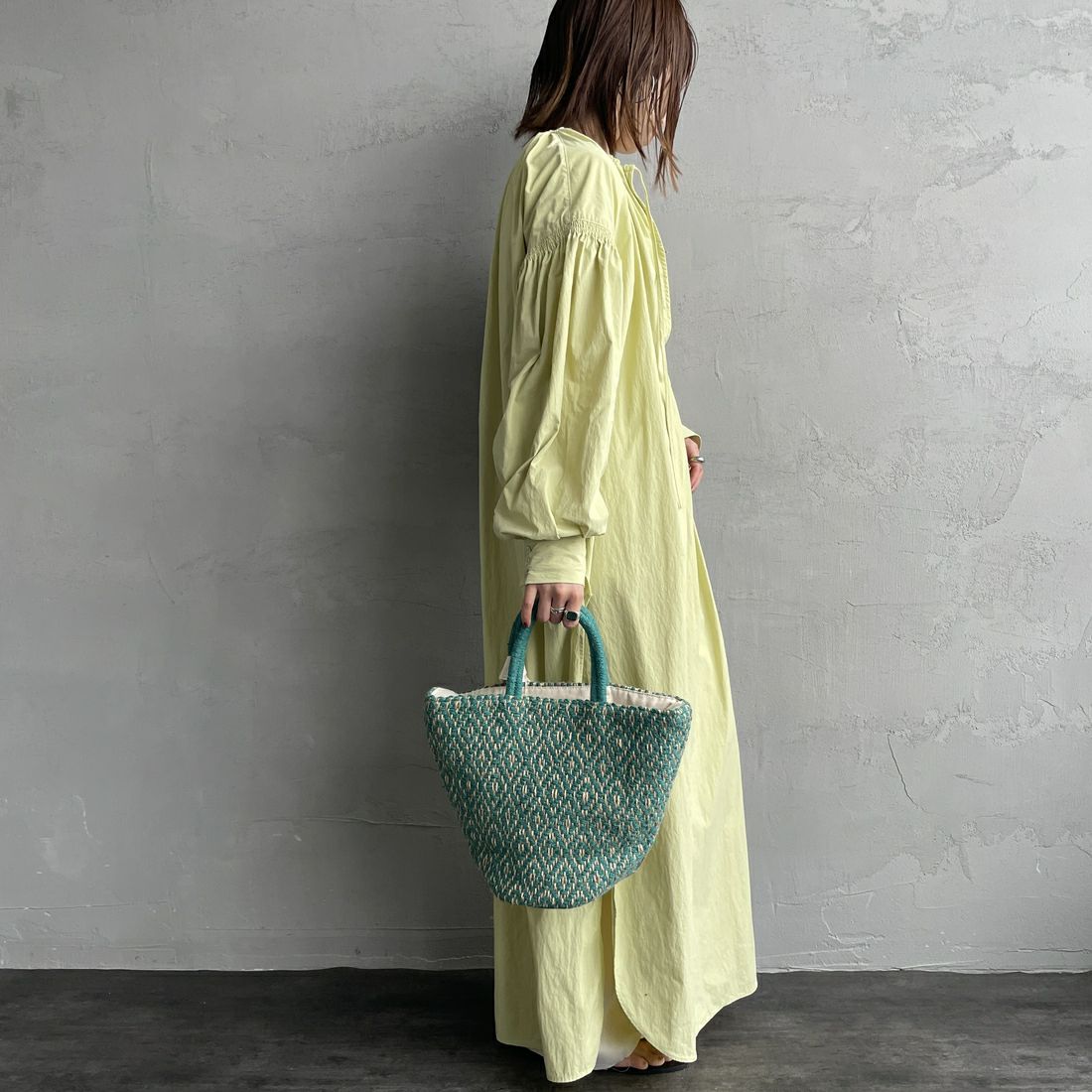 beej [ビージ] ジュートミックス 3パネルバッグ [25SS-PWMI-IT013] L.GRAY