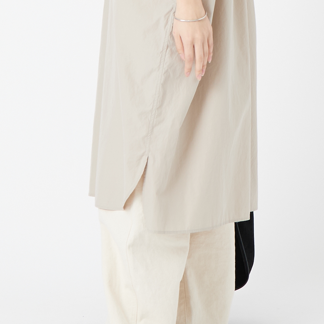 DANTON [ダントン] シャツワンピース [JD-3655CPL] GREIGE