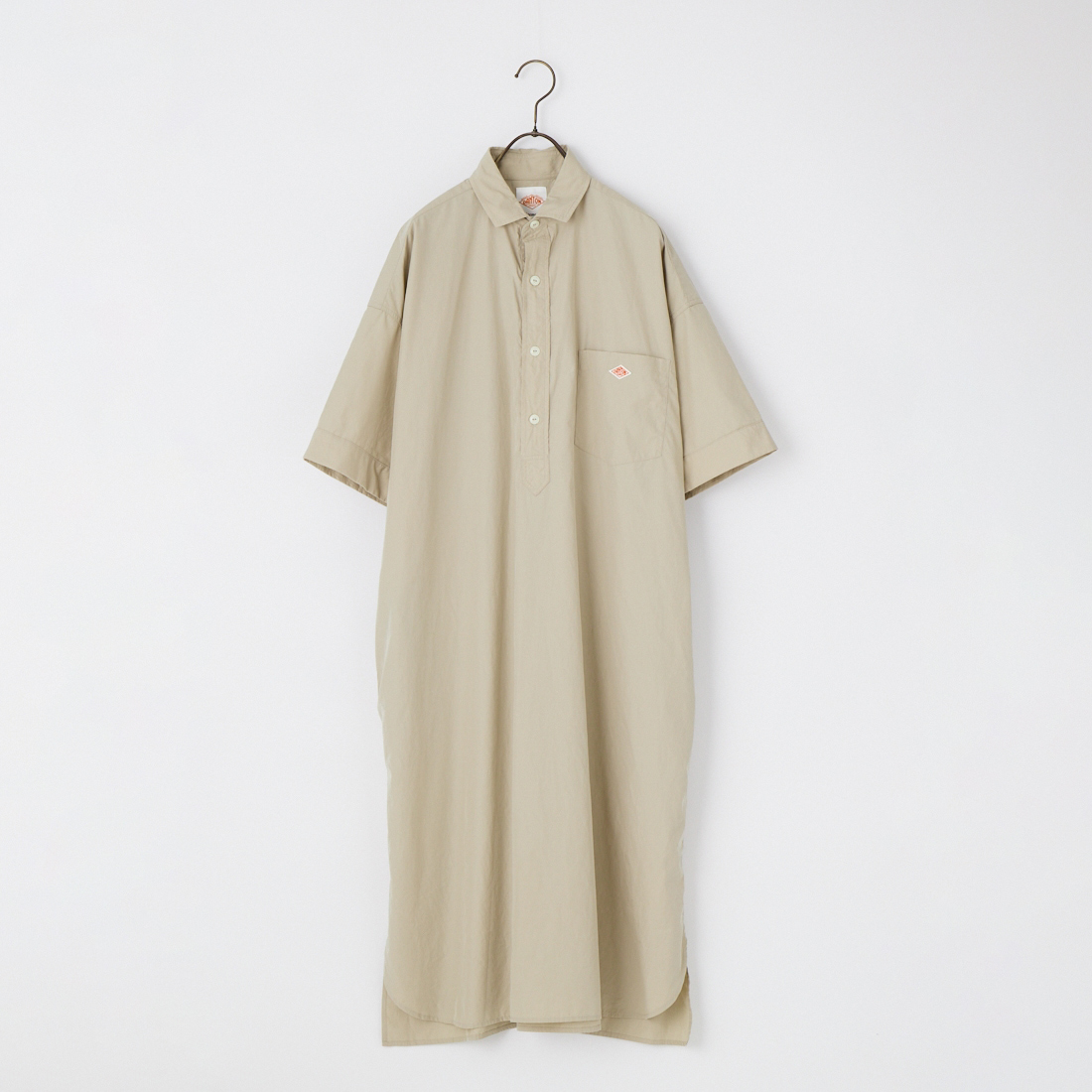 DANTON [ダントン] シャツワンピース [JD-3655CPL] GREIGE