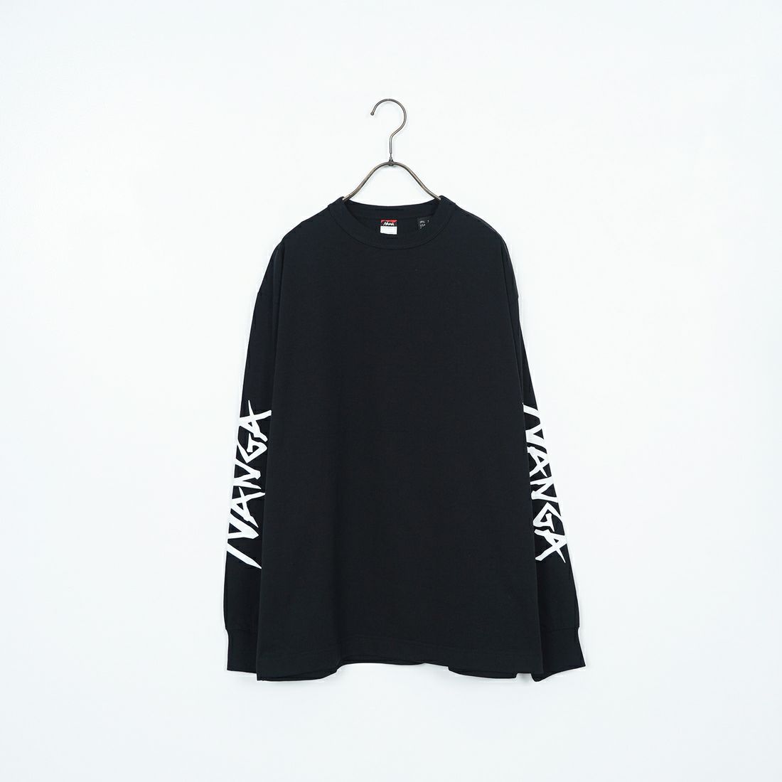 NANGA [ナンガ] エコハイブリッド スリーブロゴTシャツ [N2500-1L030A] BLK
