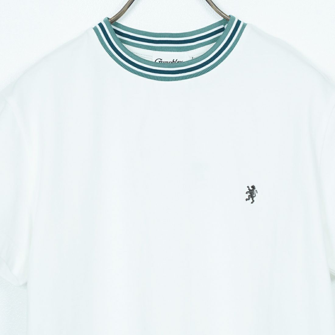 Gymphlex [ジムフレックス] クルーネック ニットライン Tシャツ [GY-C0448CCB] WHITE/GREE