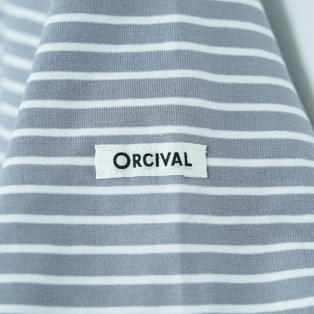 ORCIVAL [オーシバル] クルーネックボーダーTシャツ [OR-C0415CCF] GRAY/WHITE