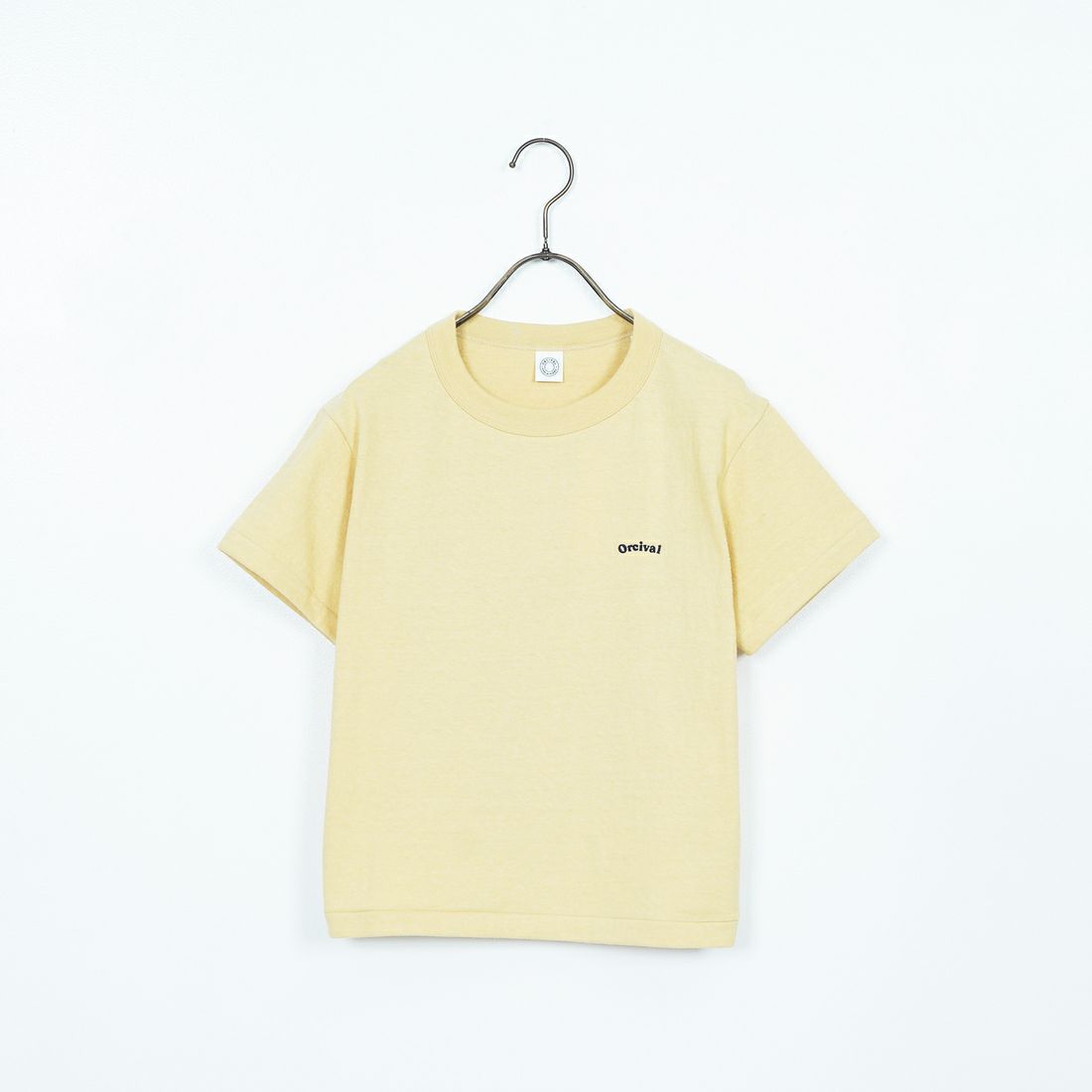 ORCIVAL [オーシバル] ロゴ刺繍ショートスリーブTシャツ [OR-C0418MIT] YELLOW