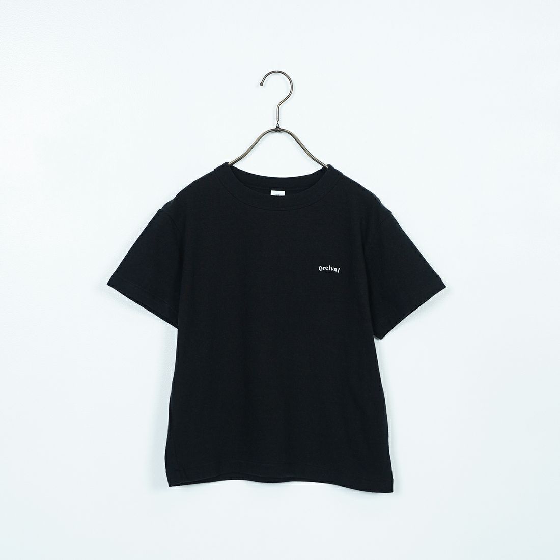 ORCIVAL [オーシバル] ロゴ刺繍ショートスリーブTシャツ [OR-C0418MIT] BLACK