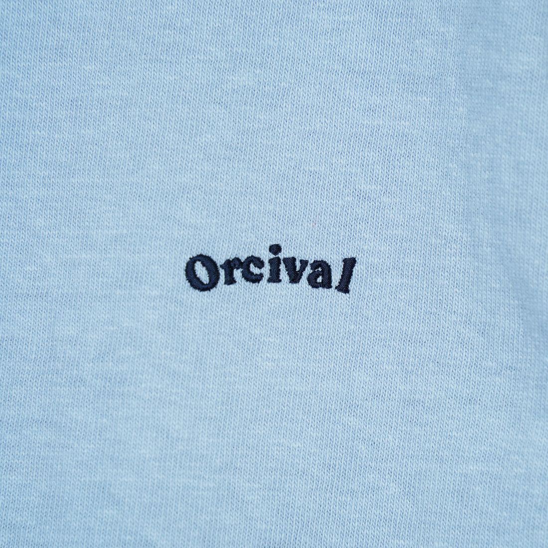 ORCIVAL [オーシバル] ロゴ刺繍ショートスリーブTシャツ [OR-C0418MIT] SAX