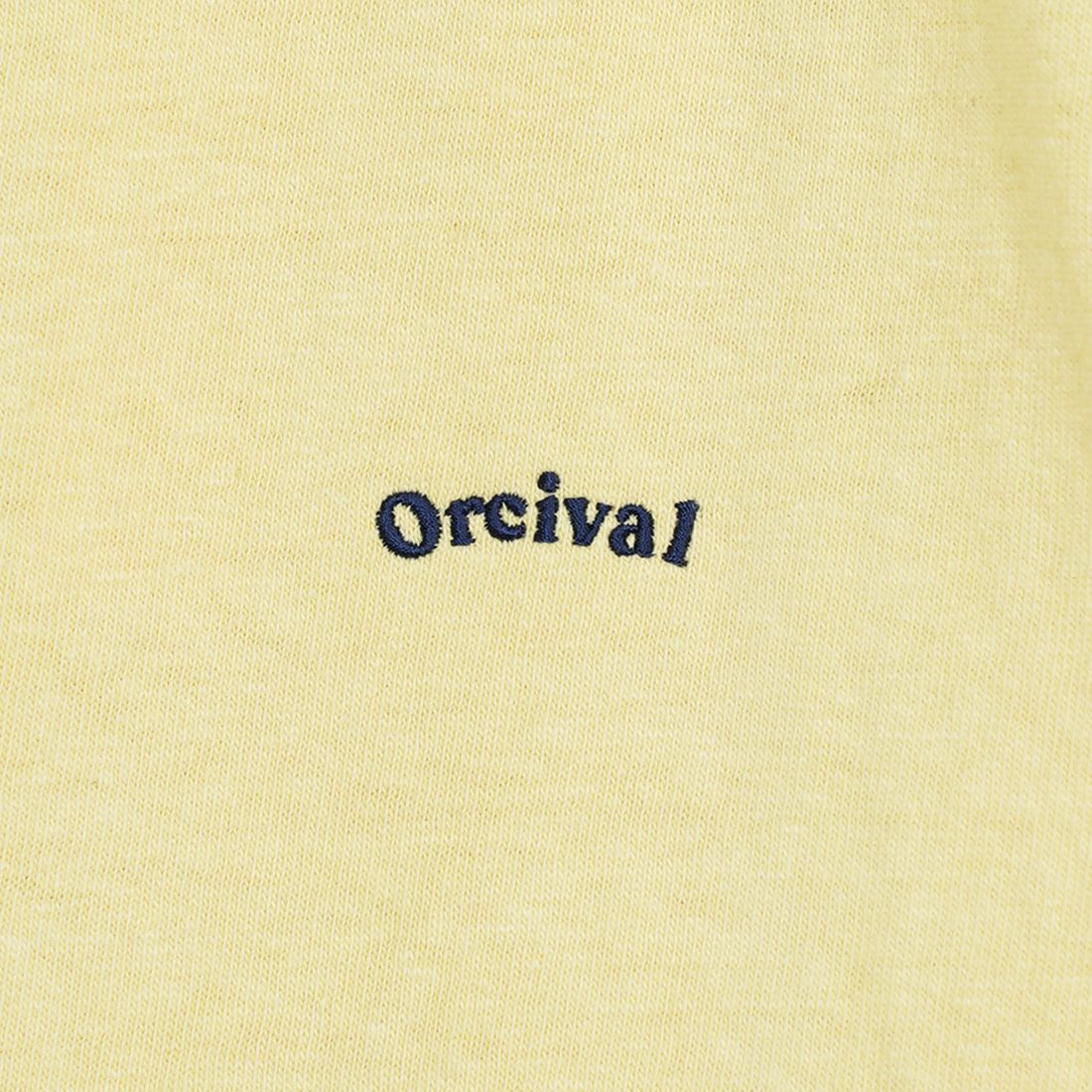 ORCIVAL [オーシバル] ロゴ刺繍ショートスリーブTシャツ [OR-C0418MIT] YELLOW