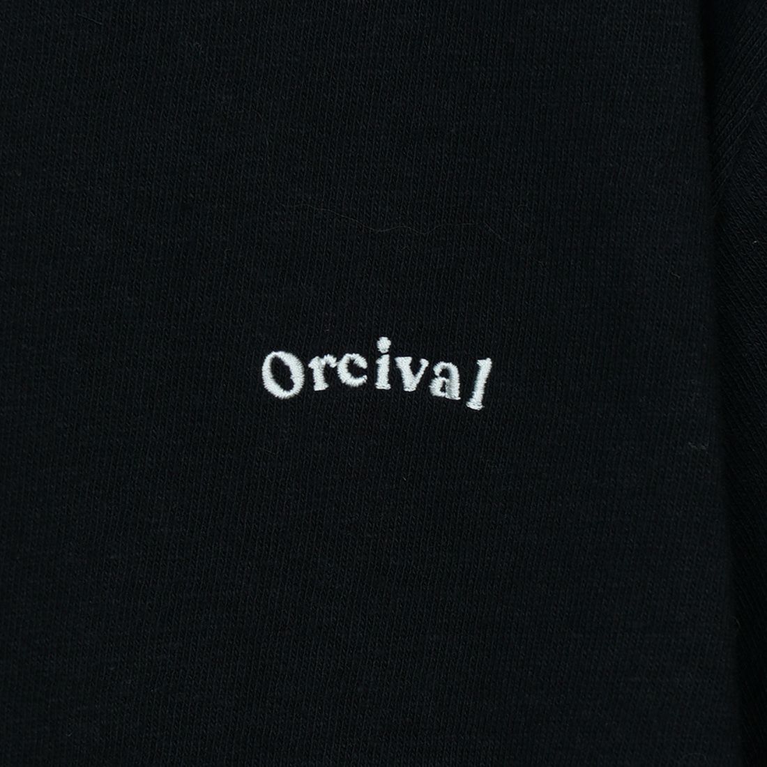 ORCIVAL [オーシバル] ロゴ刺繍ショートスリーブTシャツ [OR-C0418MIT] BLACK