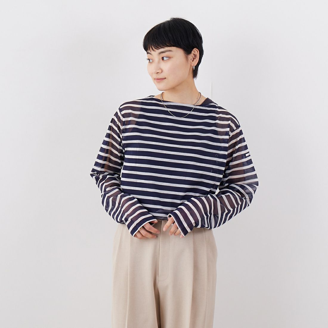 NAVY/OFF W&&モデル身長：160cm 着用サイズ：2&&