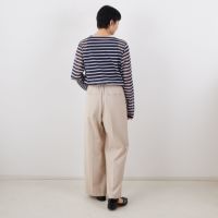 ORCIVAL [オーシバル] シースルーボートネックボーダーカットソー [OR