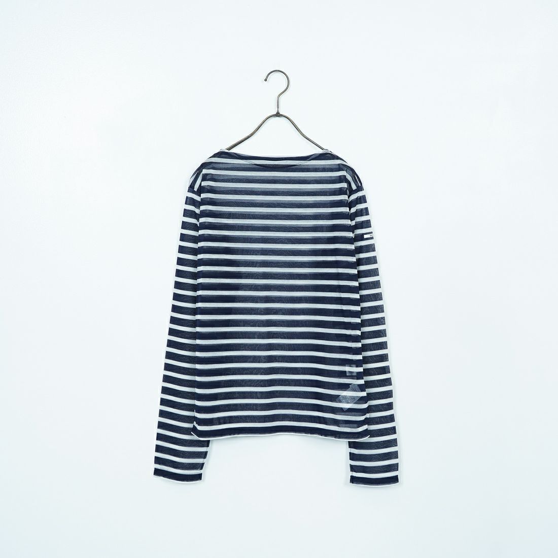 ORCIVAL [オーシバル] シースルーボートネックボーダーカットソー [OR-C0461STJ] NAVY/OFF W
