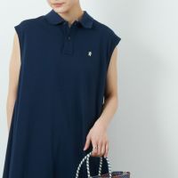 Gymphlex [ジムフレックス] ポロ衿スリーブレスワンピース [GY