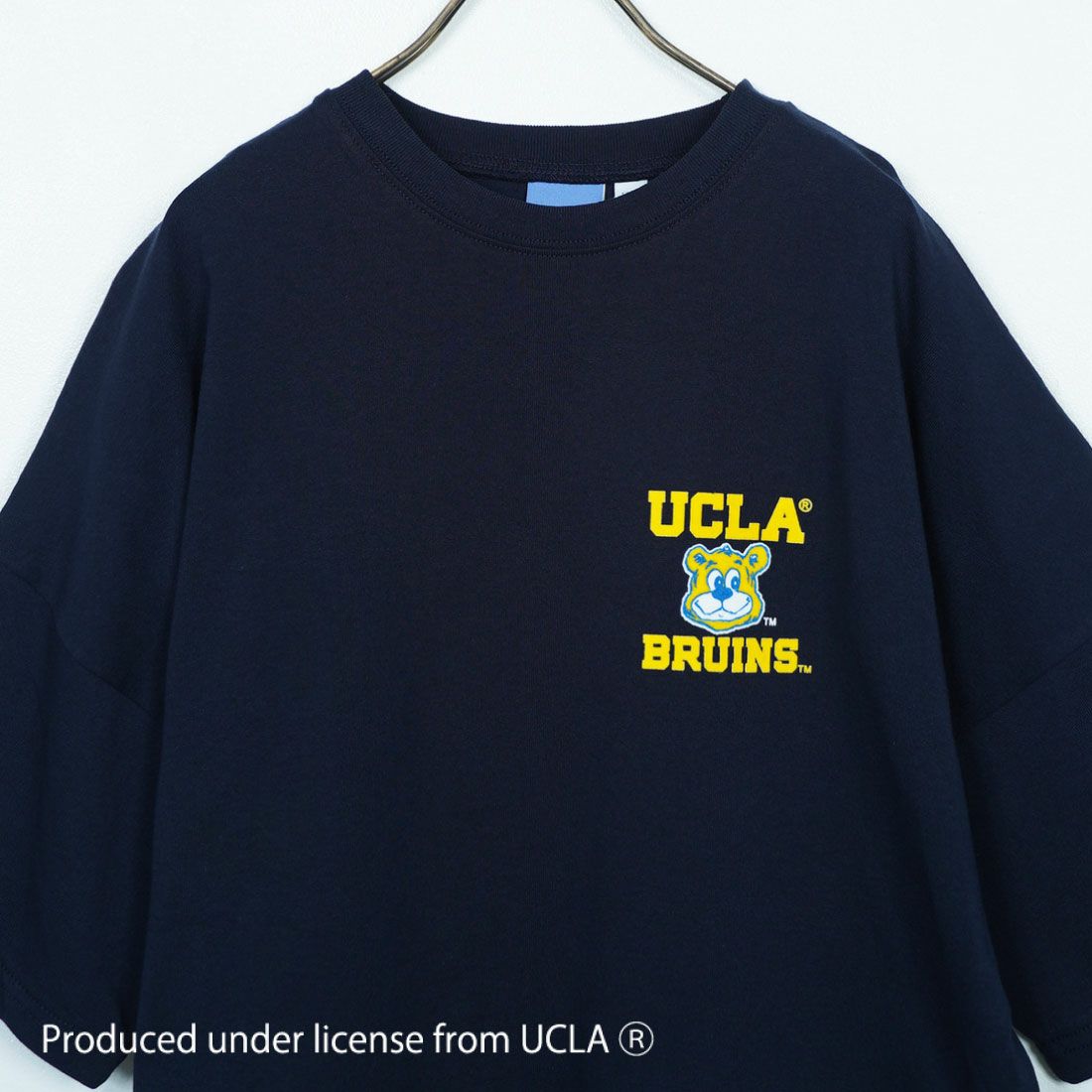 UCLA [ユーシーエルエー] ショートスリーブ フロッキープリントTシャツ [252AN2ST414] NVY