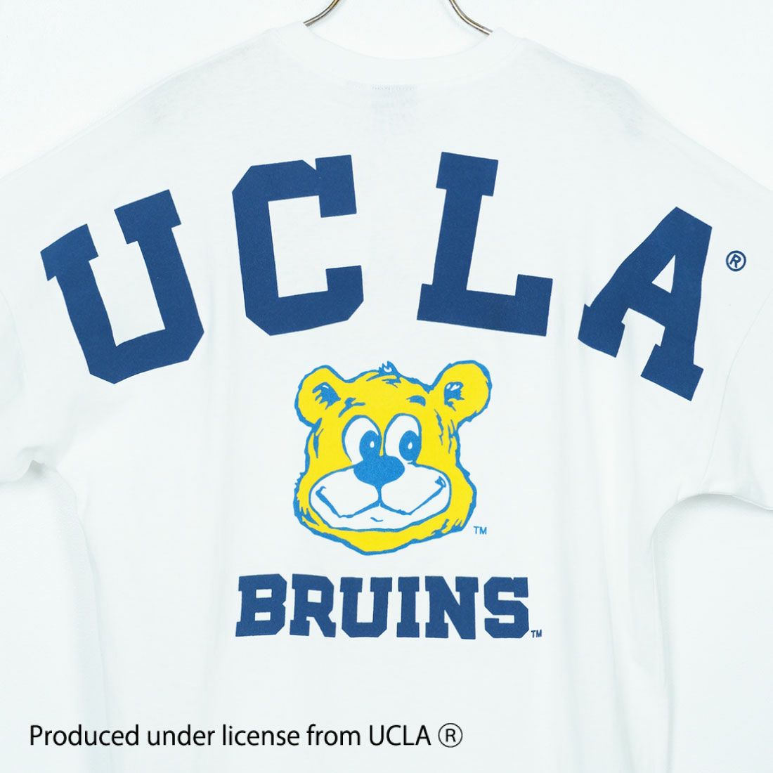 UCLA [ユーシーエルエー] ショートスリーブ フロッキープリントTシャツ [252AN2ST414] WHT