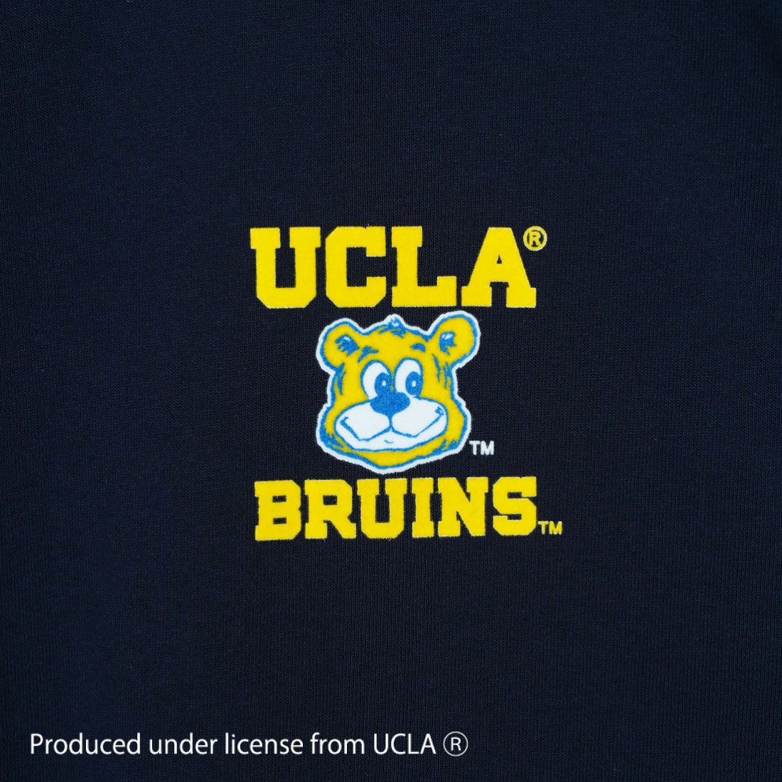 UCLA [ユーシーエルエー] ショートスリーブ フロッキープリントTシャツ [252AN2ST414] NVY