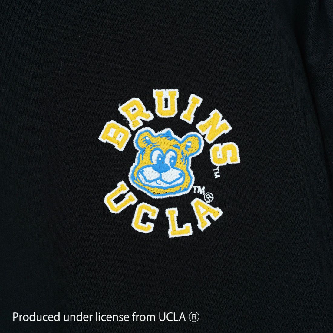 UCLA [ユーシーエルエー] ショートスリーブ サガラ刺繍Tシャツ [252AN2ST416] BLK