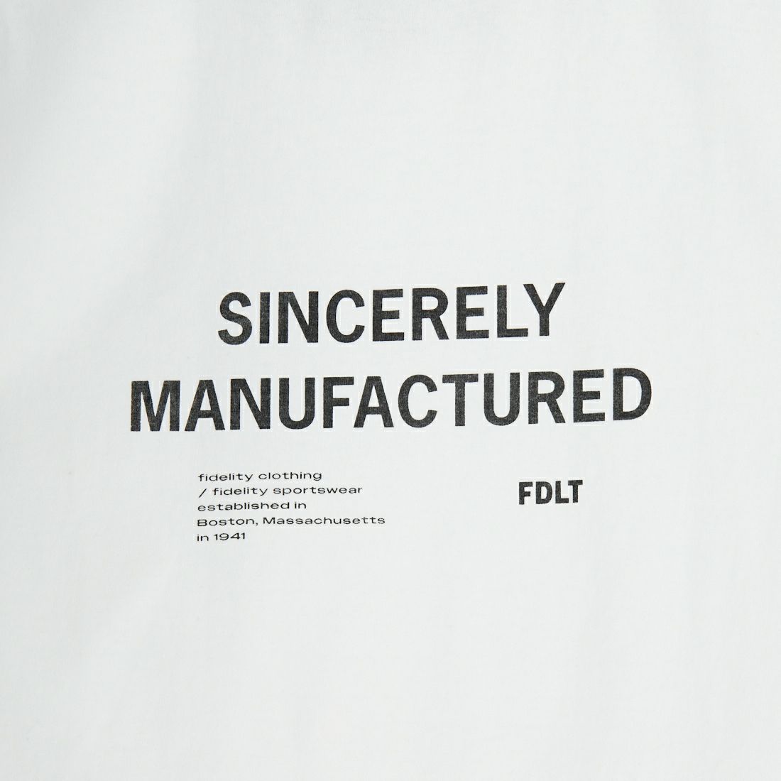 FIDELITY [フィデリティ] バックトリムチューブTシャツ [FH-25575011] 82 WHT C