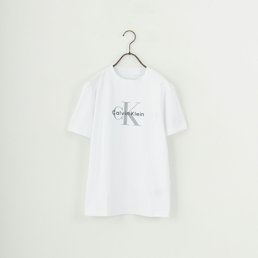 Calvin Klein [カルバンクライン] モノグラムクルーネックショートスリーブTシャツ [47B865G] YAA