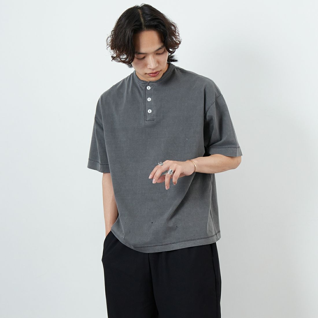 L.GRAY&&モデル身長：179cm 着用サイズ：L&&