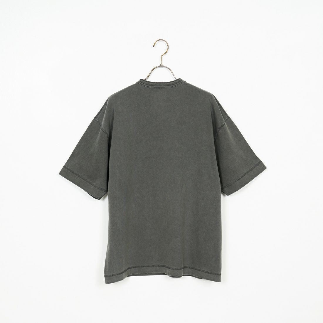 Health knit [ヘルスニット] ヘンリーネック 半袖Tシャツ(Sulfur dye) [HR25S-M104] L.GRAY