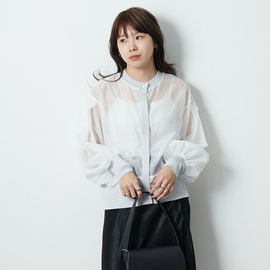 031 ｵﾌﾎﾜｲﾄ&&モデル身長：167cm 着用サイズ：F&&