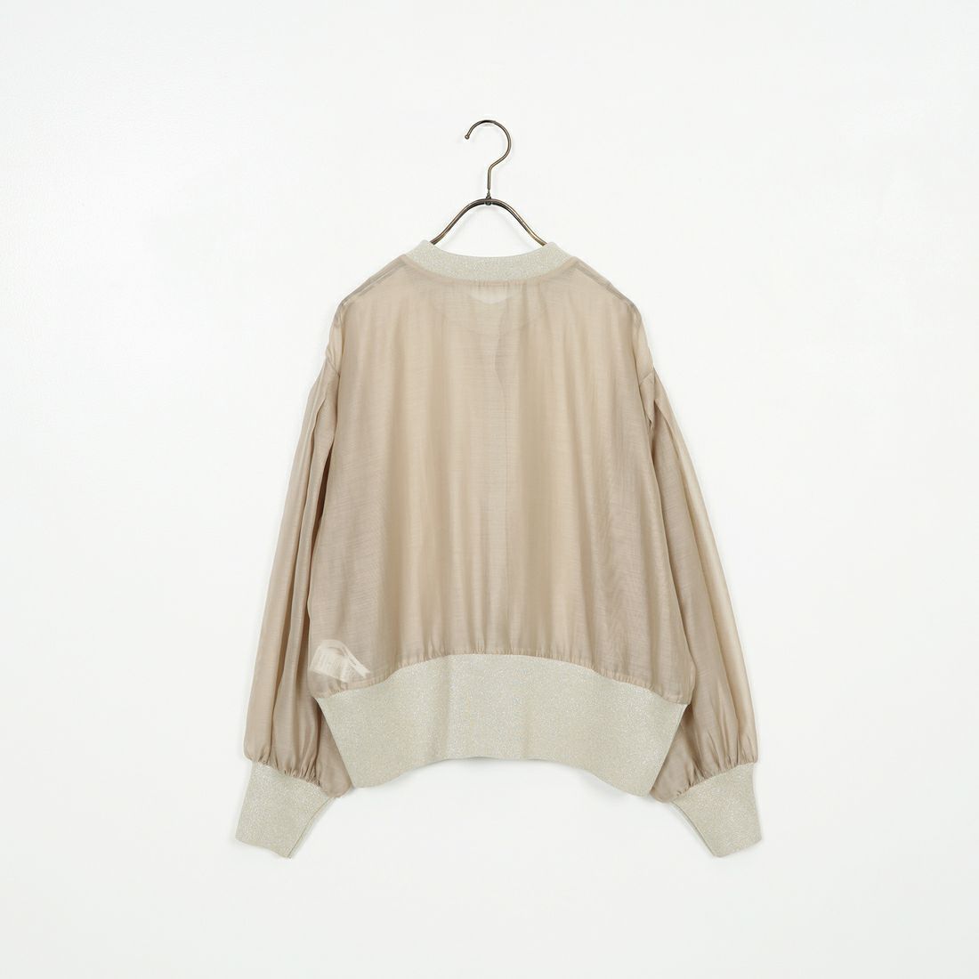 DIGNITE COLLIER [ディニテコリエ] シアー切替カーデ [80254220] 033 ﾍﾞｰｼﾞｭ
