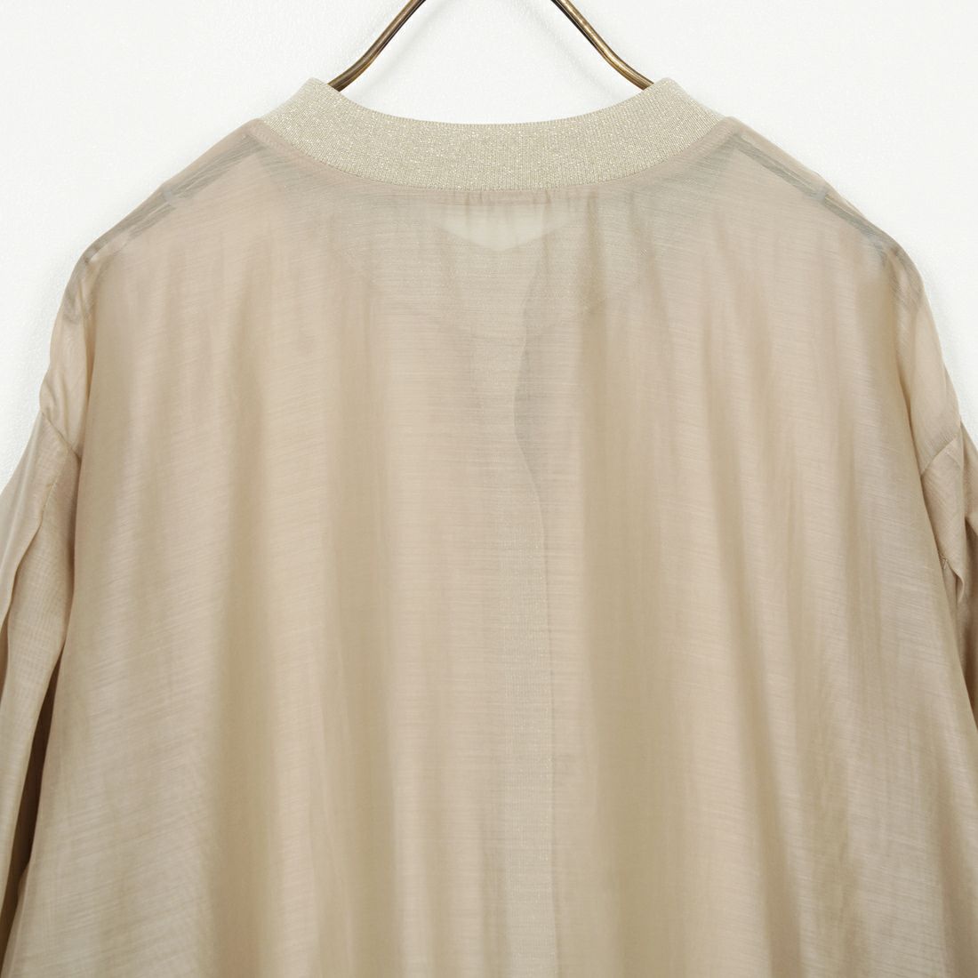 DIGNITE COLLIER [ディニテコリエ] シアー切替カーデ [80254220] 033 ﾍﾞｰｼﾞｭ