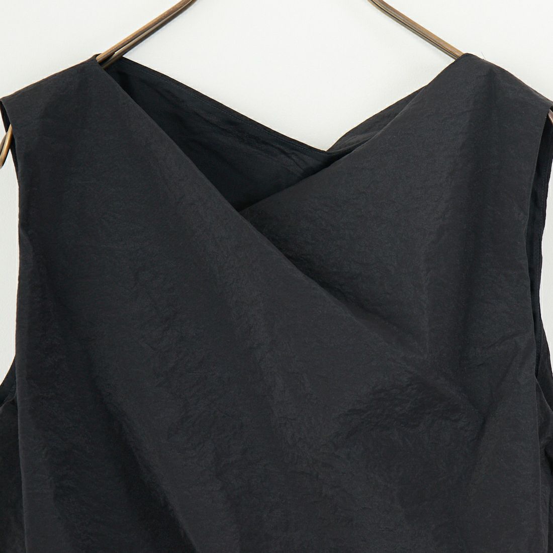 CLOCHE [クロシェ] ナイロンペーパーショートトップス [51085041] ﾌﾞﾗｯｸ