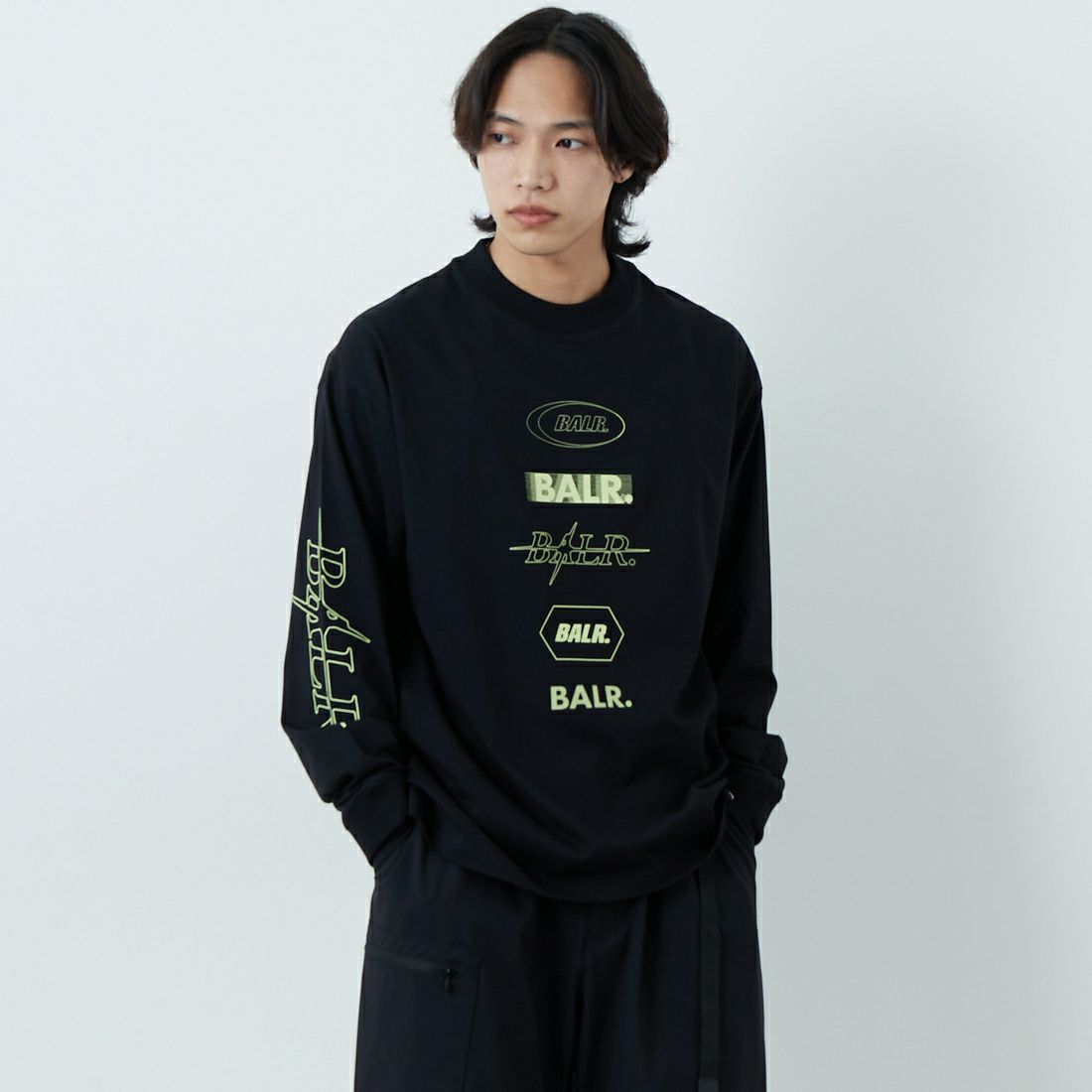 JET BLACK&&モデル身長：179cm 着用サイズ：M&&