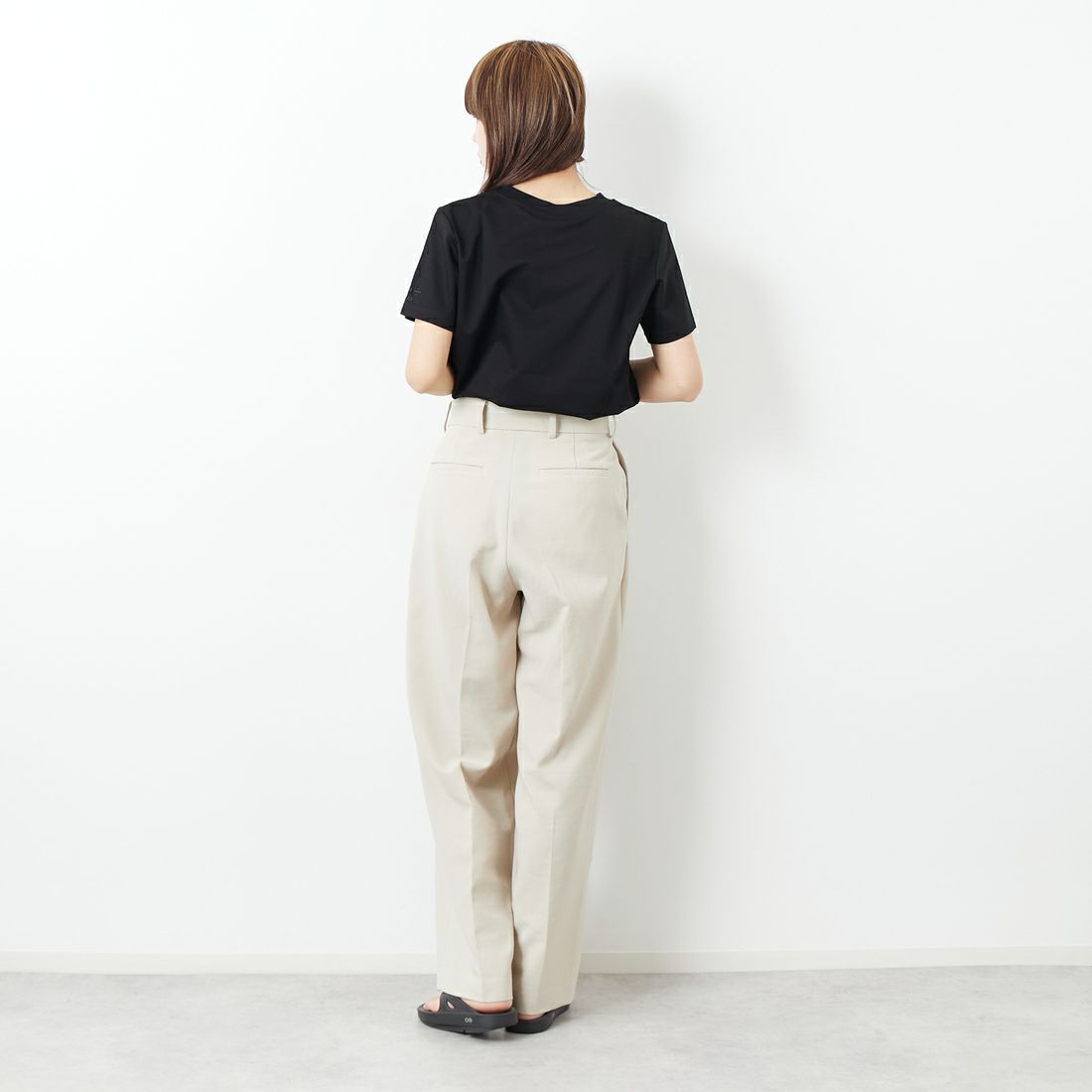 TATRAS [タトラス] ANIEL アニエル トップス [LTKE25S8039-M] BLACK &&モデル身長：167cm 着用サイズ：2&&