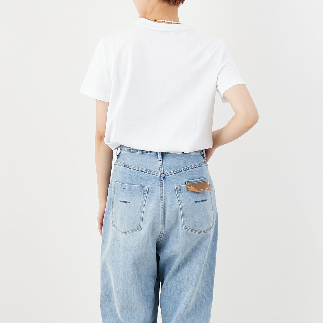 Calvin Klein [カルバンクライン] フロックロゴクルーネックTシャツ [47B851G] RNV