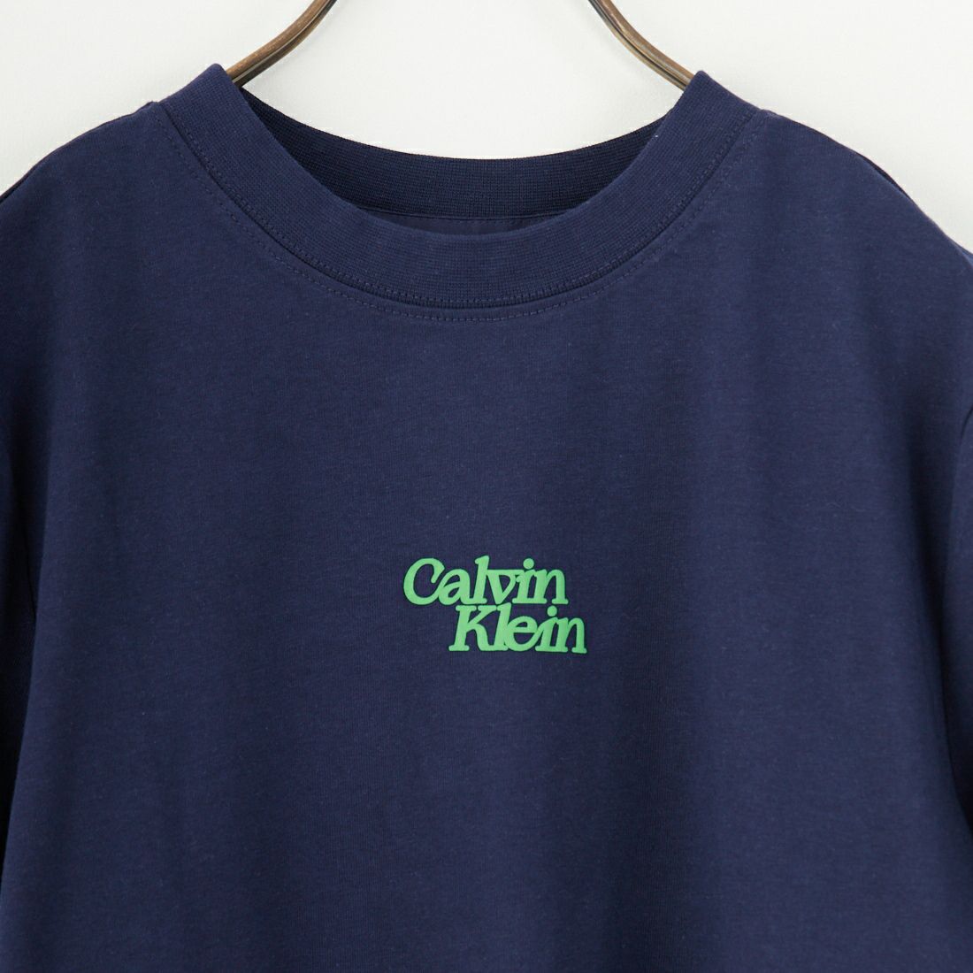 Calvin Klein [カルバンクライン] フロックロゴクルーネックTシャツ [47B851G] RNV