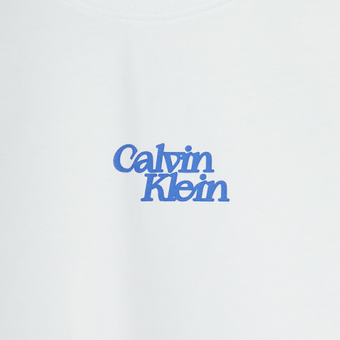 Calvin Klein [カルバンクライン] フロックロゴクルーネックTシャツ [47B851G] YAA