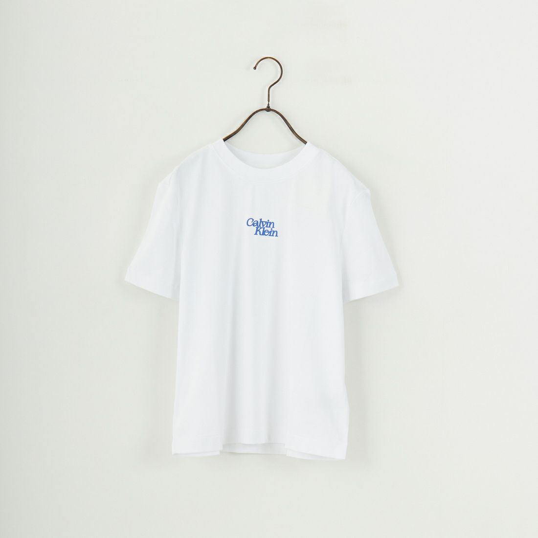 Calvin Klein [カルバンクライン] フロックロゴクルーネックTシャツ [47B851G] YAA