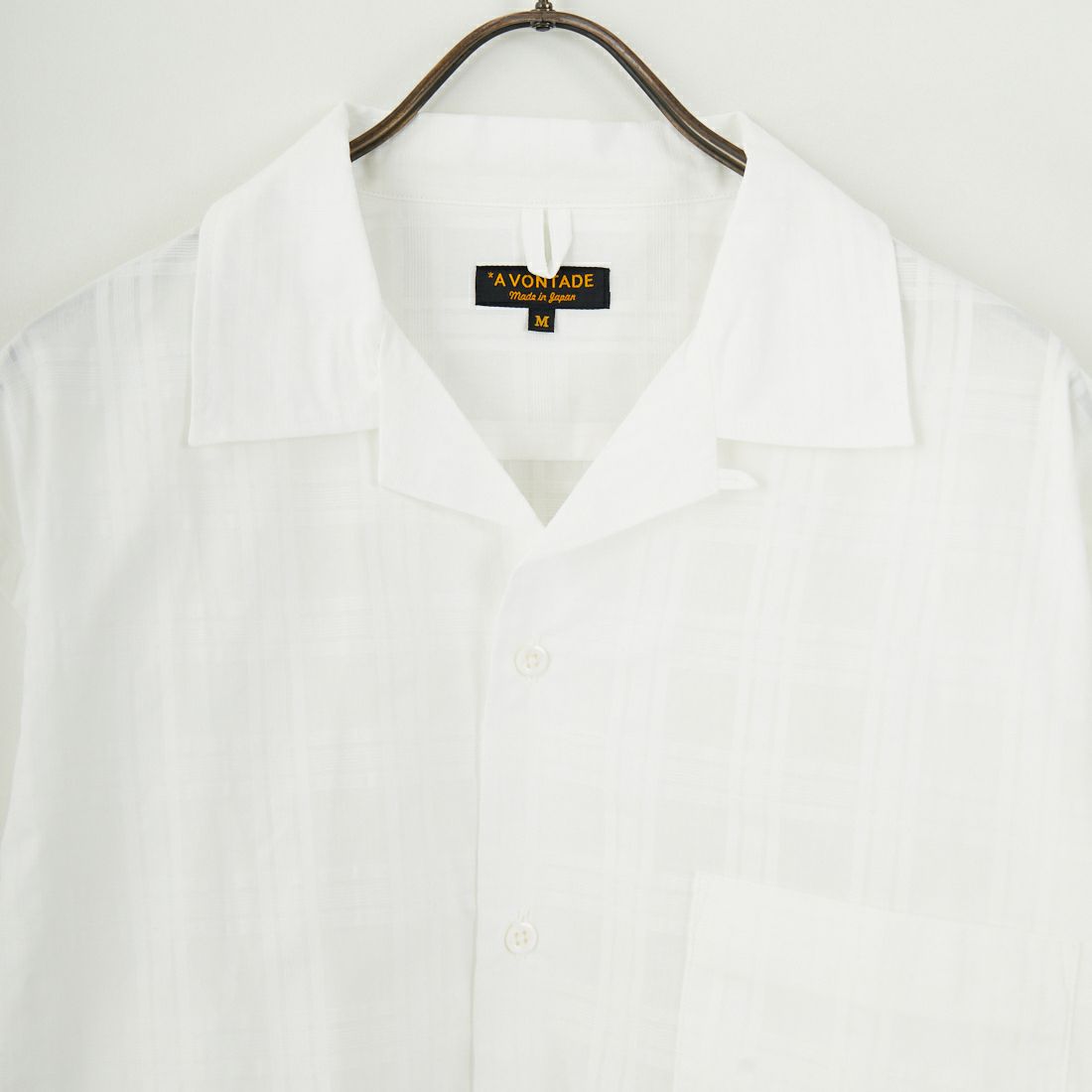 A VONTADE [アボンタージ] オープンカラーシャツ [VTD-0383-SH] 13 WHITE D