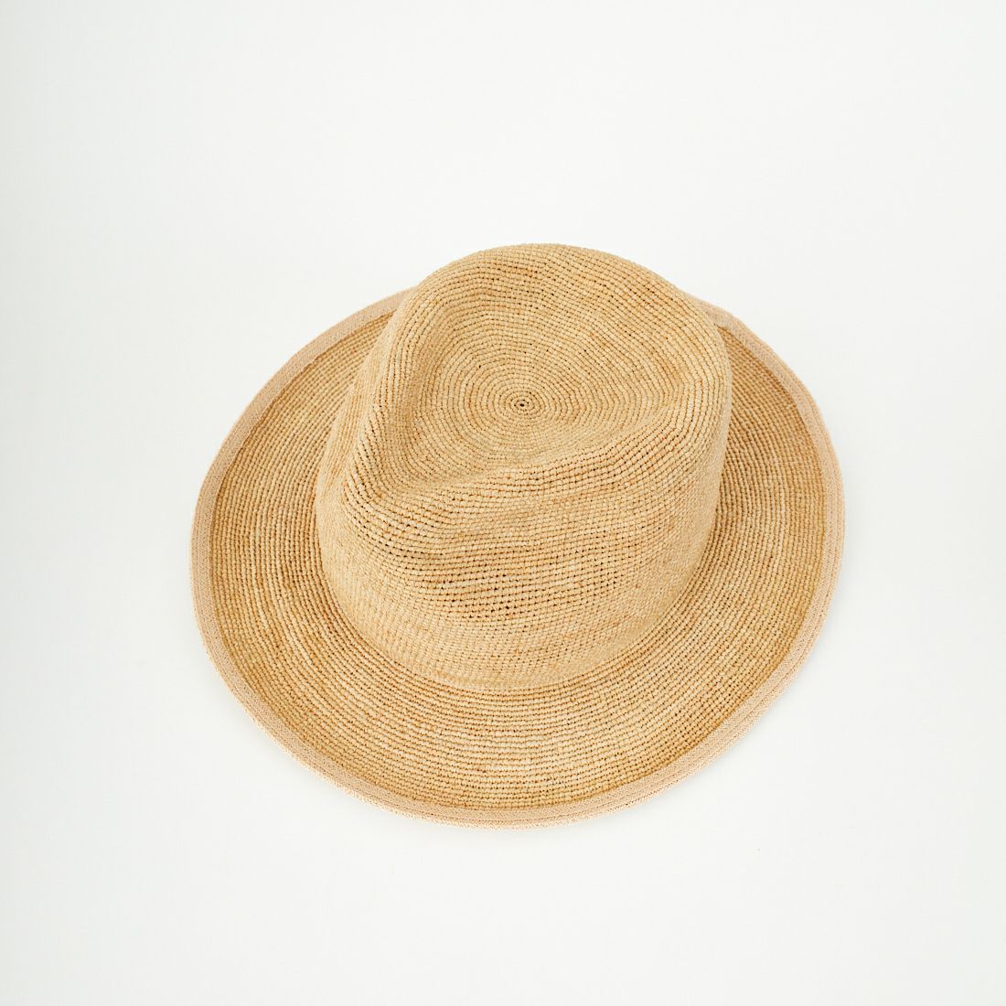 RACAL [ラカル] ラフィアクラッシャブルフェドラハット [RL-25-1391] NATURAL