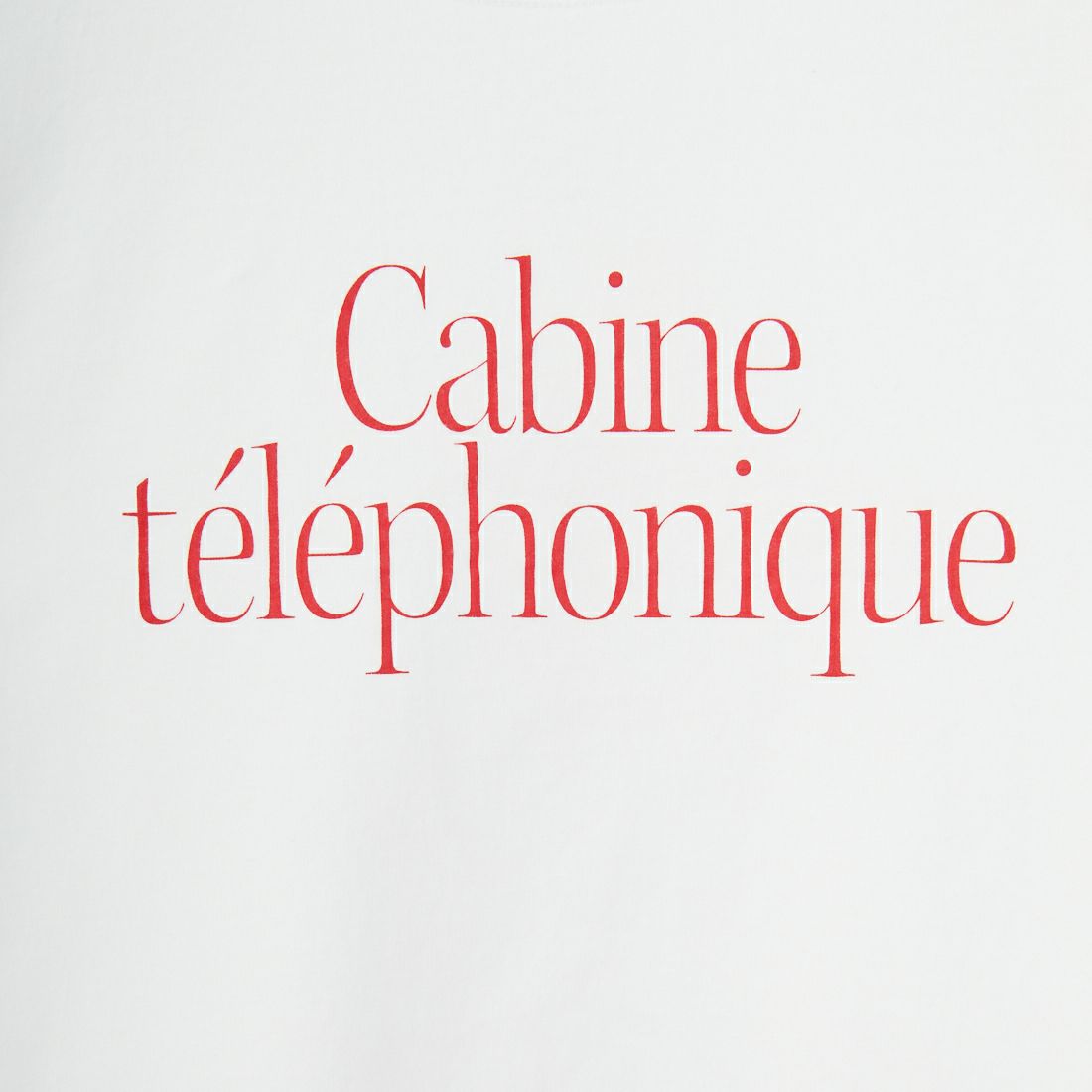 THE SHINZONE [ザ シンゾーン] CABINE TELEPHONIQUE Tシャツ [25SMSCU15] 01 WHITE