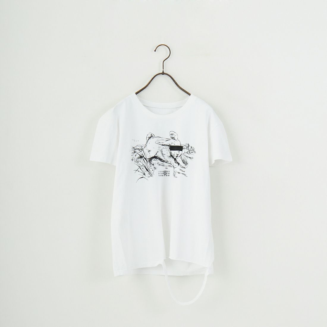 MM6 Maison Margiela [エムエムシックス メゾン マルジェラ] ラビットプリント Tシャツ [S62GD0199-M20108] 100 WHITE