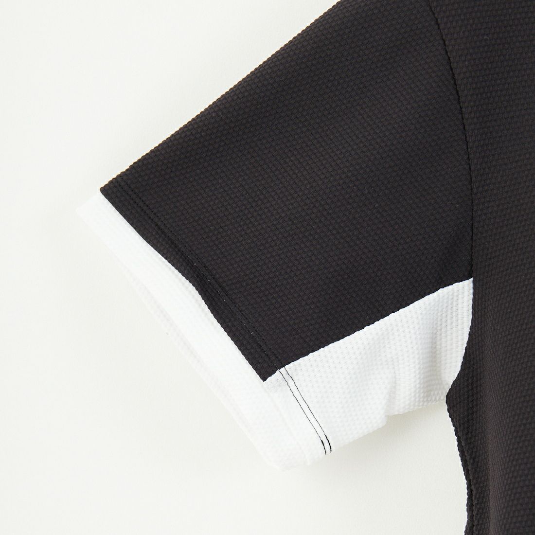SY32 GOLF [エスワイサーティトゥ ゴルフ] バブルジャガードモックネックTシャツ [SYG-25S026] BLACK
