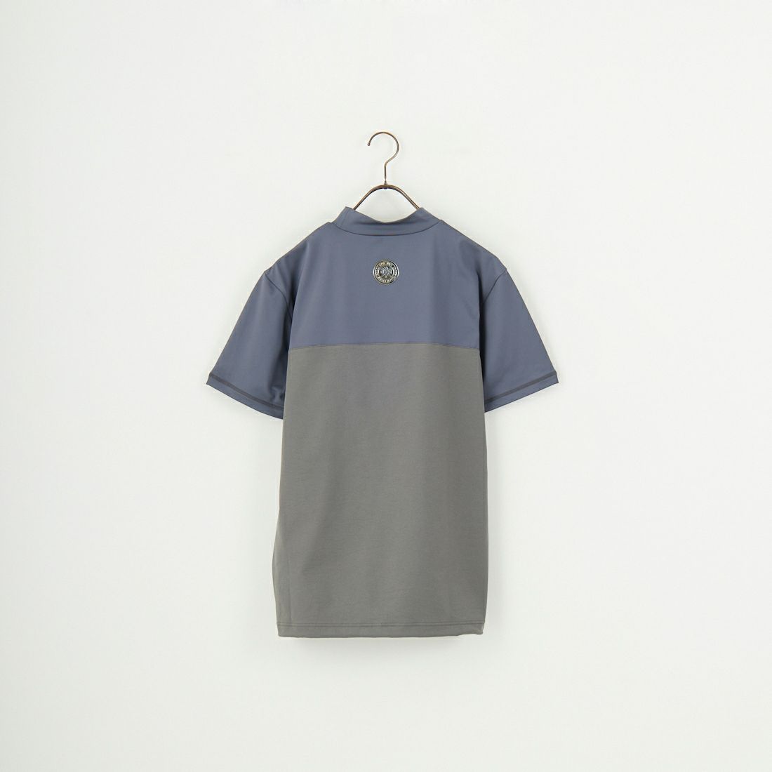 SY32 GOLF [エスワイサーティトゥ ゴルフ] ウーブンコンビネーション モックネックTシャツ [SYG-25S031] CHARCOAL