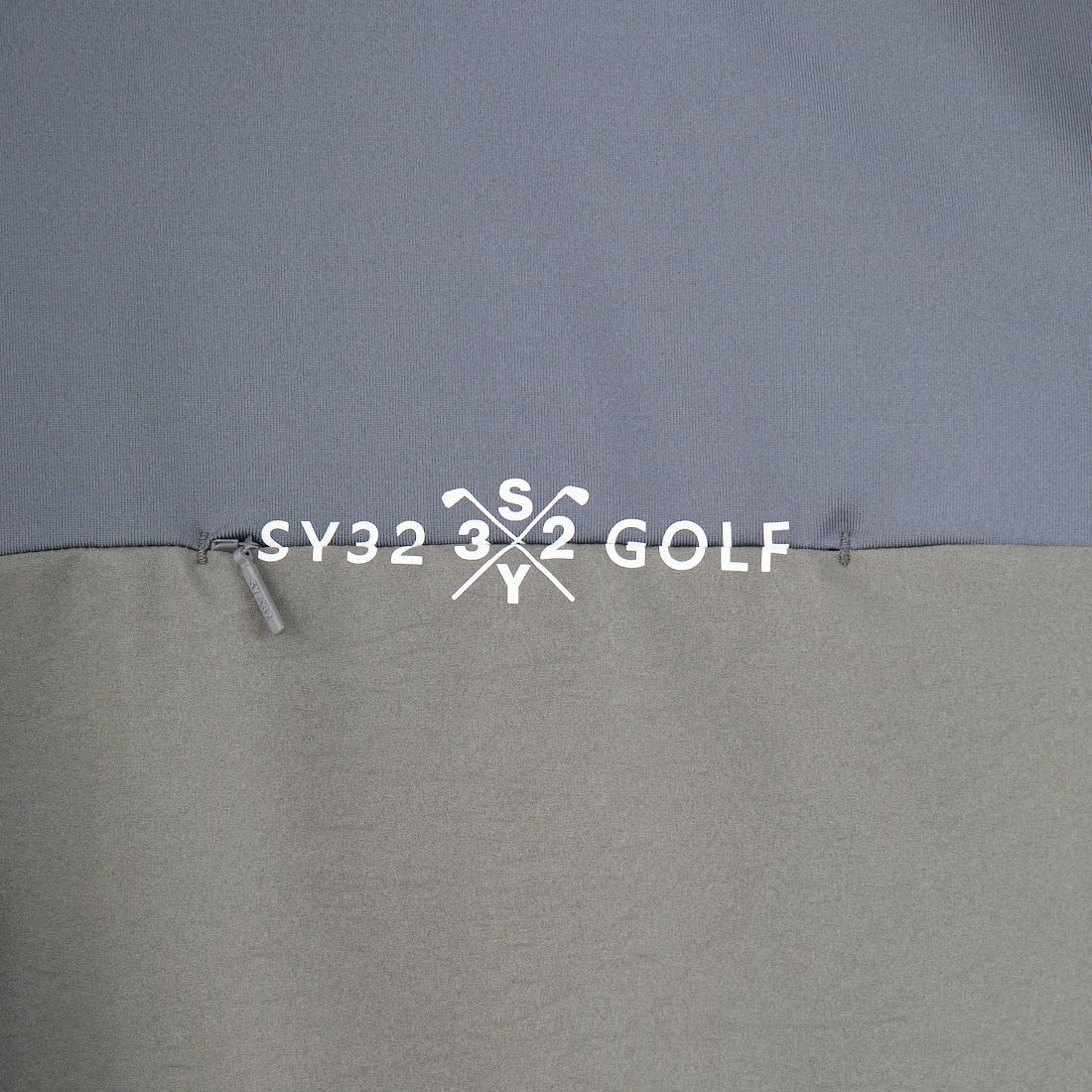 SY32 GOLF [エスワイサーティトゥ ゴルフ] ウーブンコンビネーション モックネックTシャツ [SYG-25S031] CHARCOAL