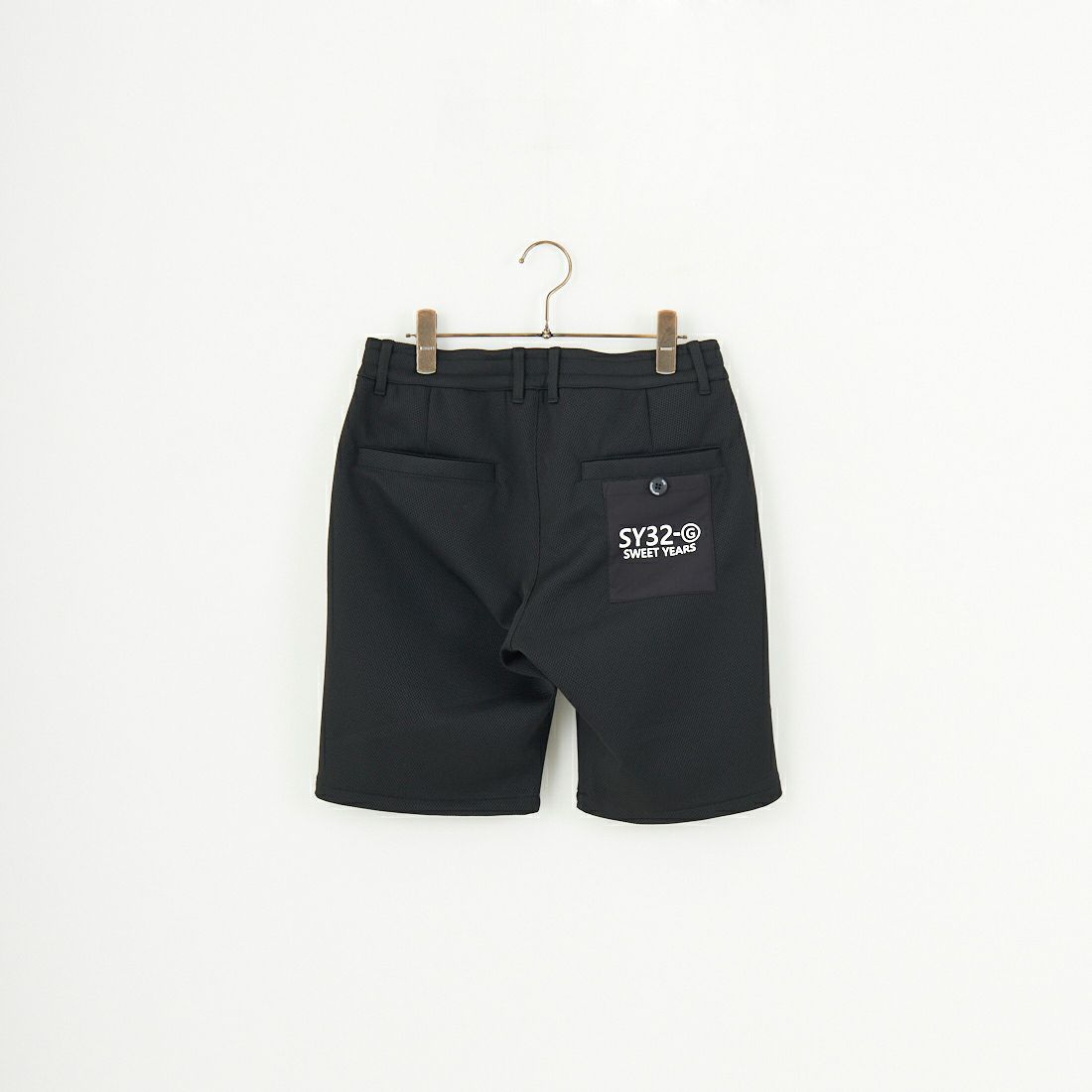 SY32 GOLF [エスワイサーティトゥ ゴルフ] ダブルソフトラッセルショートパンツ [SYG-25S050] BLACK