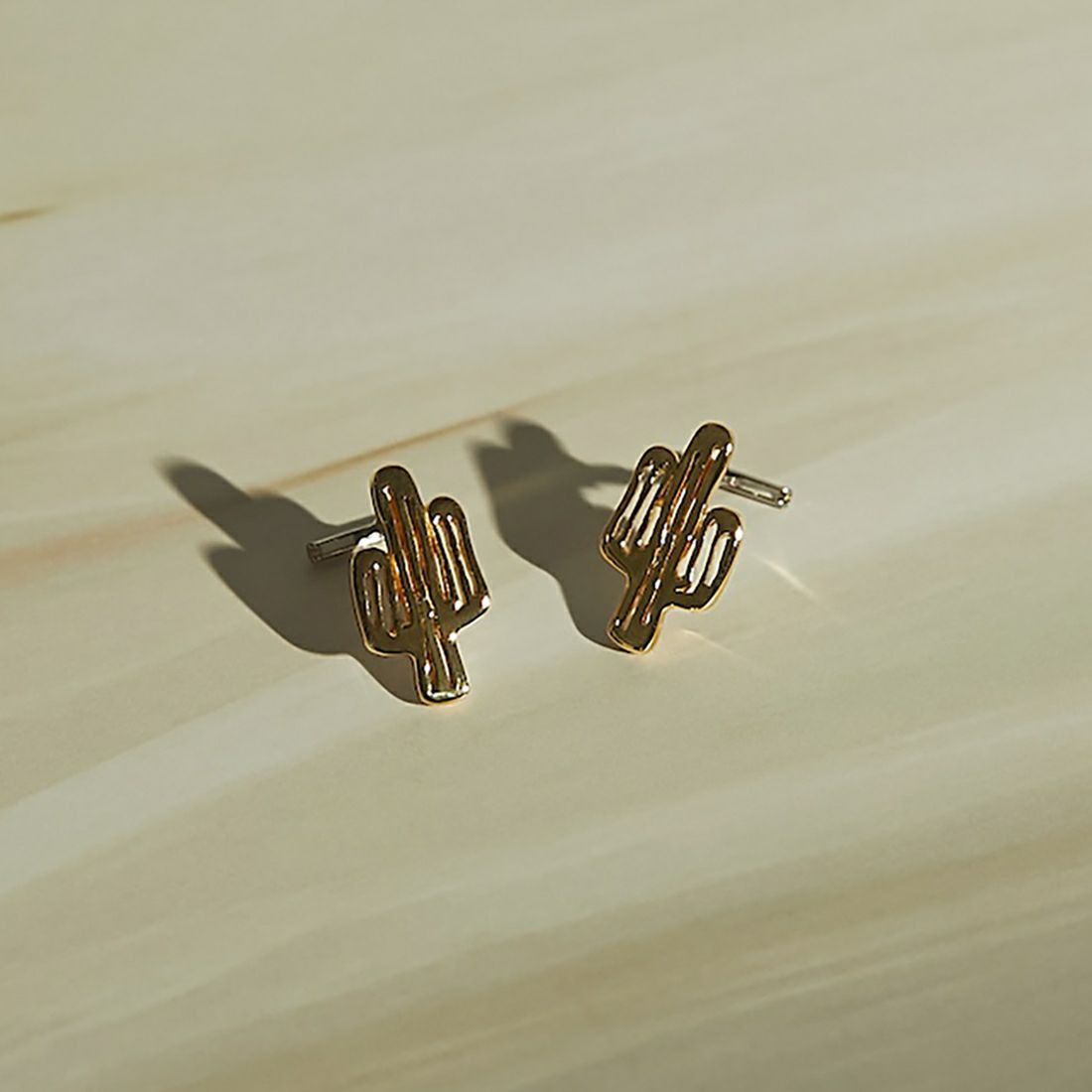 Baqless [バックレス] アミティ カクタスゴールドピアス [AM-CTS-YG] GOLD