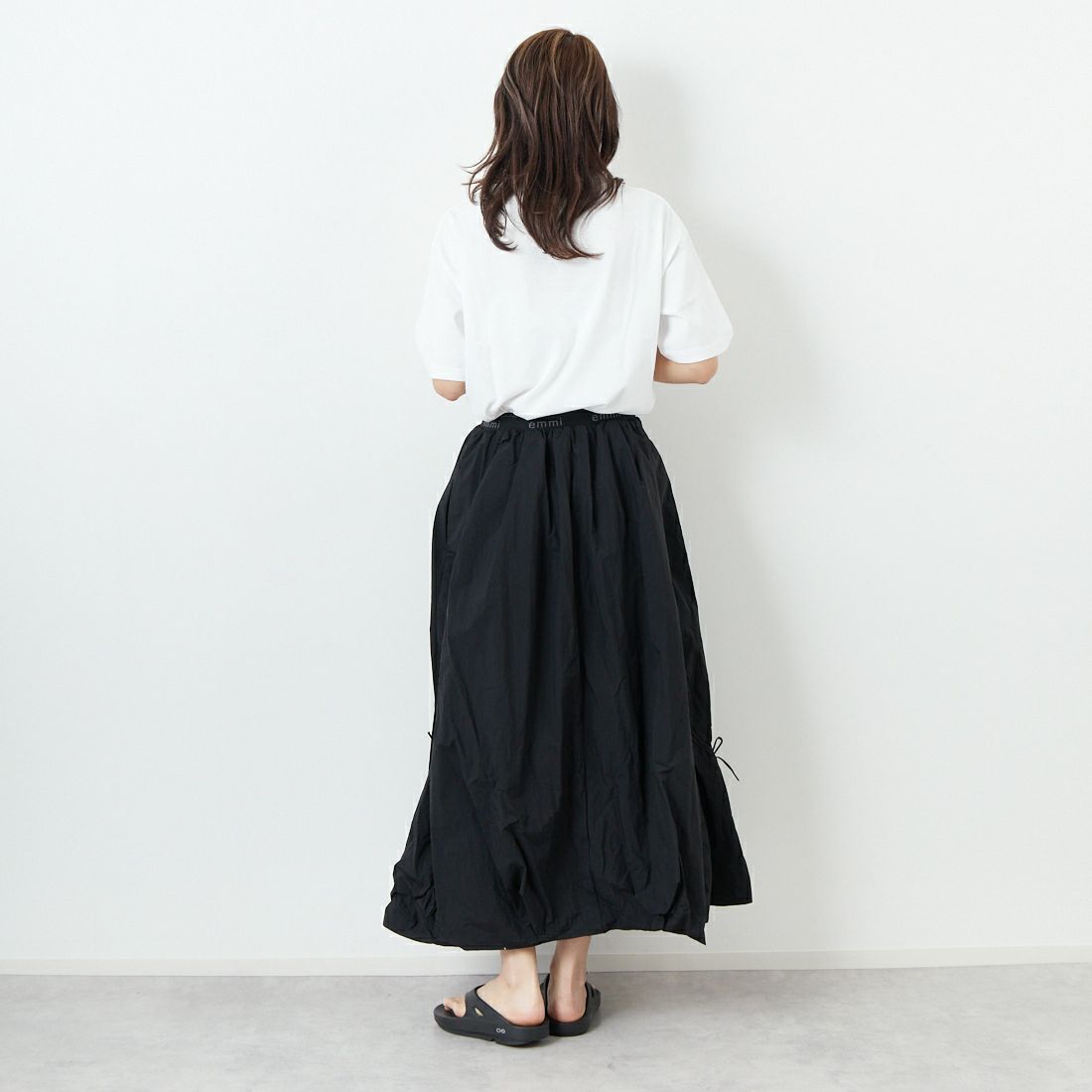 manipuri [マニプリ] 半袖Tシャツ [0151423004] 10 WHITE &&モデル身長：167cm 着用サイズ：S&&