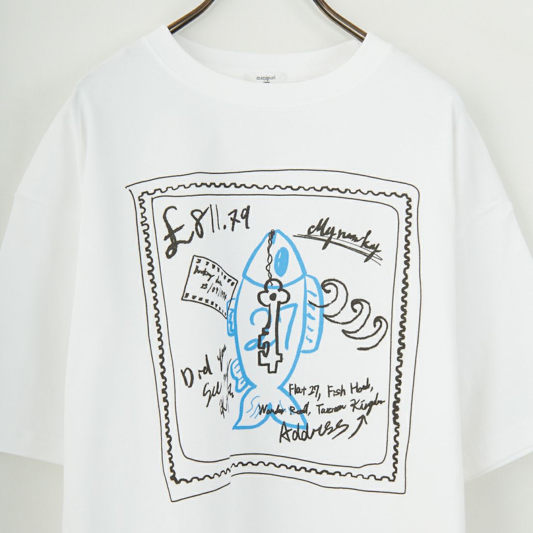 manipuri [マニプリ] 半袖Tシャツ [0151423004] 10 WHITE