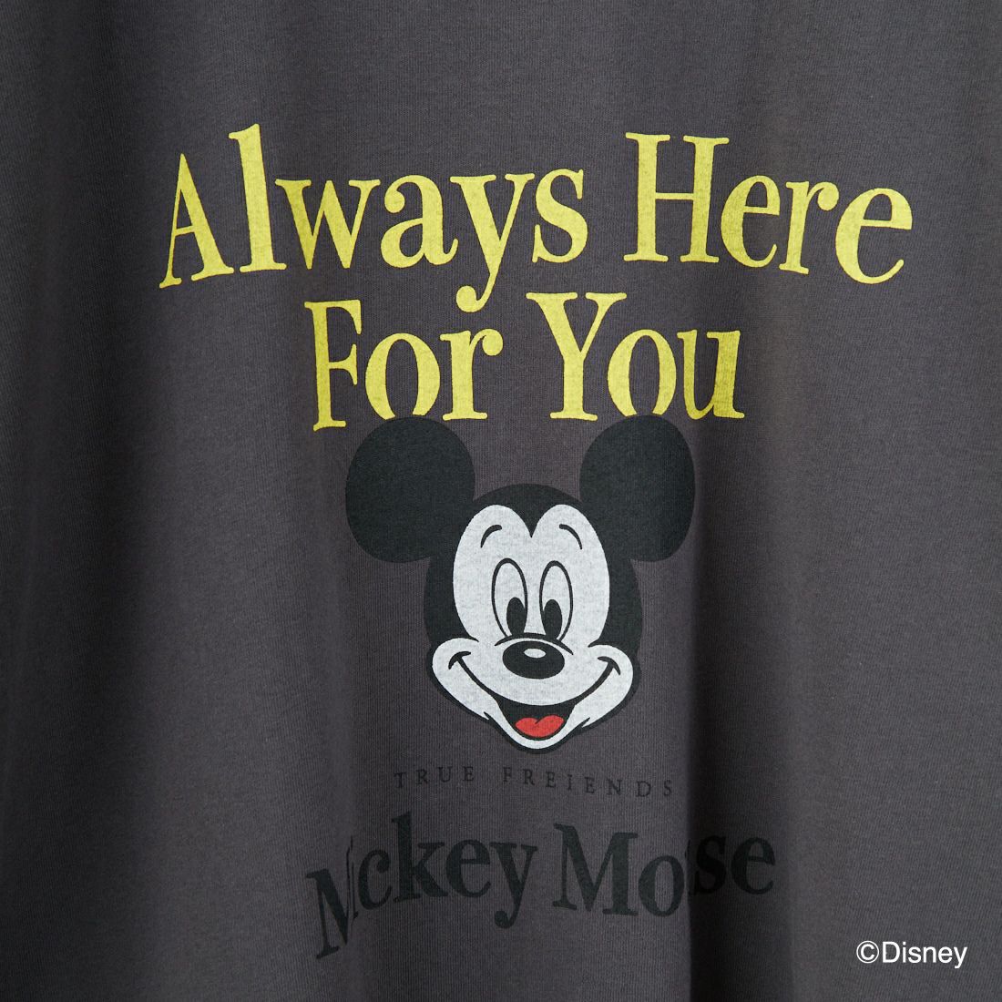 +81 BRANCA [ハチイチブランカ] MICKEY MOUSE/半袖Tシャツ [81B-25SS-CS14-A] CHARCOAL