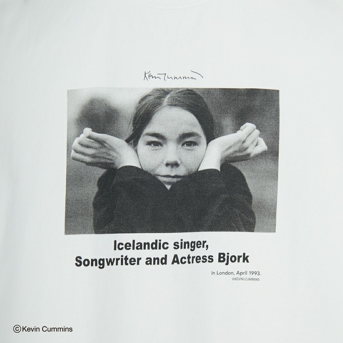 +81 BRANCA [ハチイチブランカ] ケビン・カミンズ フォトTシャツ [81B-25SS-CS21] WHITE