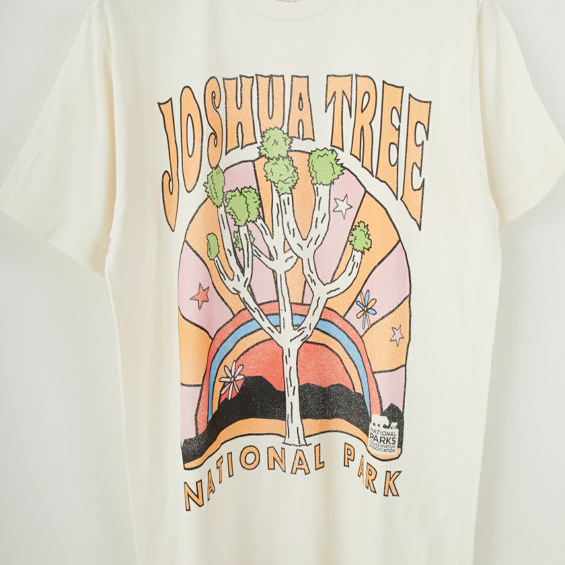 NATIONAL PARKS [ナショナル パークス] ジョシュア ツリー ドゥードゥル コンフォート カラー T シャツ [NPCA578] NATURAL