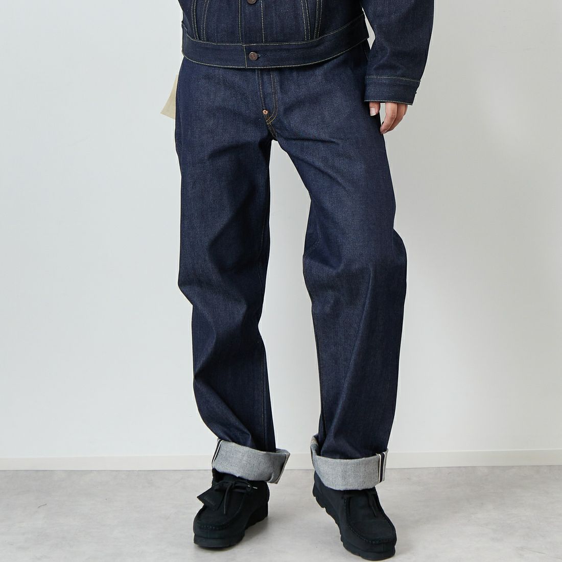 LEVIS Vintage Clohing [リーバイス ヴィンテージ クロージング] 1933MODEL オーガニック リジット ジーンズ [33501-00] 49 1933 50 &&モデル身長：179cm 着用サイズ：34&&