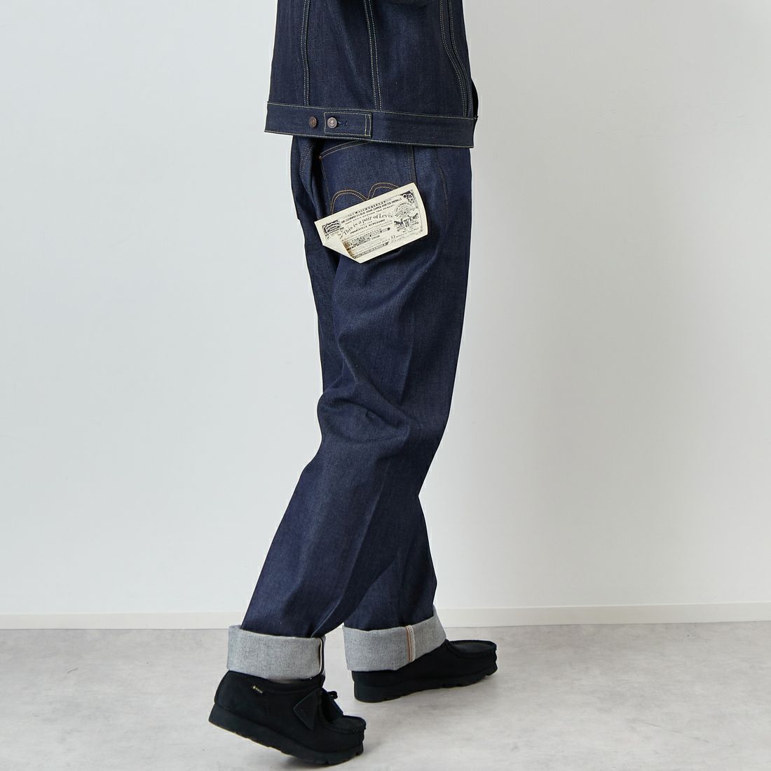 LEVIS Vintage Clohing [リーバイス ヴィンテージ クロージング] 1933MODEL オーガニック リジット ジーンズ [33501-00] 49 1933 50 &&モデル身長：179cm 着用サイズ：34&&